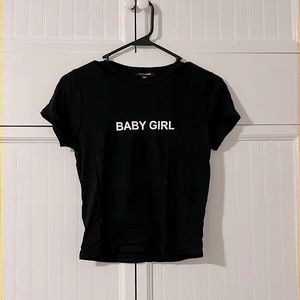 Baby Girl cropped mini tee by Fashion Nova